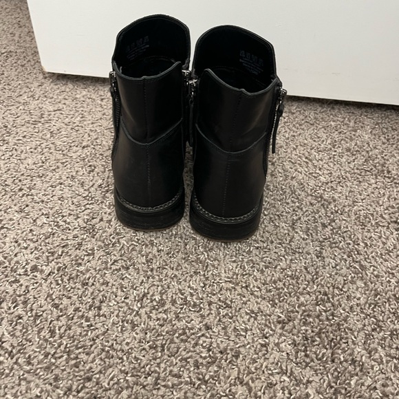 Franco Sarto Black Leather Ankle Chelsea Boots Dual Zipper Women's Size 8.5 - Picture 8 of 12